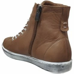 Andrea Conti 0027913 baskets Couleur Marron clair cuir -Andrea Conti Soldes 18249325 500 D