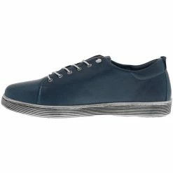 Andrea Conti Baskets basses en cuir Couleur Bleu jean -Andrea Conti Soldes 23068757 500 C
