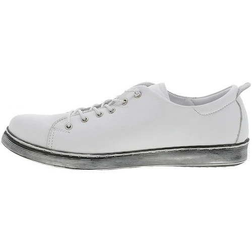 Andrea Conti Baskets basses en cuir Couleur Blanc 5 Andrea Conti Baskets basses en cuir Couleur Blanc – Image 3